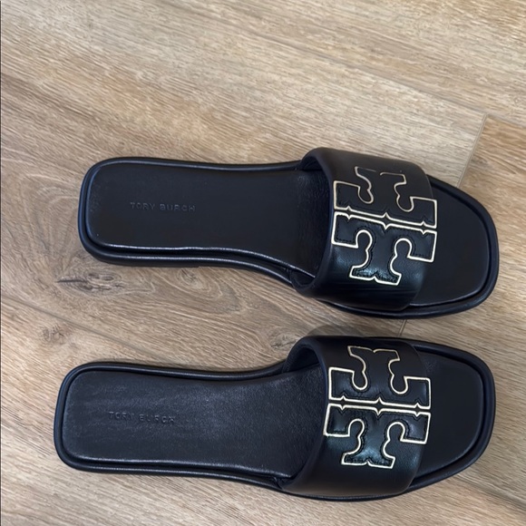 Tory Burch Black Slide Sandals - Picture 2 of 6